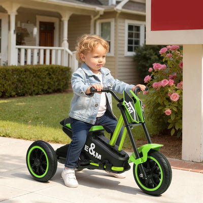 AIYAPLAY Kids Tricycle Baby Trike, Kids Trike with Pedal, 3 Wheel Toddler Balance Bike for Indoor Outdoor Use, Green 