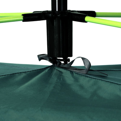 Outsunny Beach Tent for 1-2 Person Pop-up Design with 2 Mesh Windows & 2 Doors Dark Green 