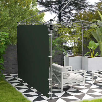Outsunny 195 x 295cm Replacement Gazebo Sidewall - Green 