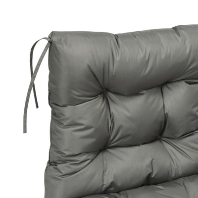 Outsunny Garden Back Chair Cushion, Comfortable Patio Seat Cushion Pad with Backrest for Outdoor & Indoor Use, Light Grey 