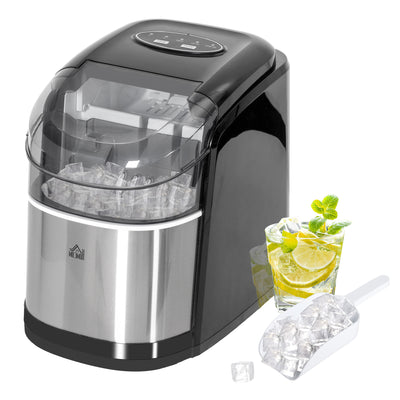 HOMCOM 12kg Countertop Ice Machine, with Scoop 