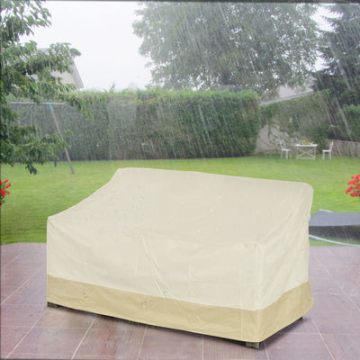 Outsunny 600D Oxford Cloth Furniture Cover 3 Seat Rattan Chair Protector Large Garden Patio Outdoor Waterproof L152 x W87 x H58-79cm 