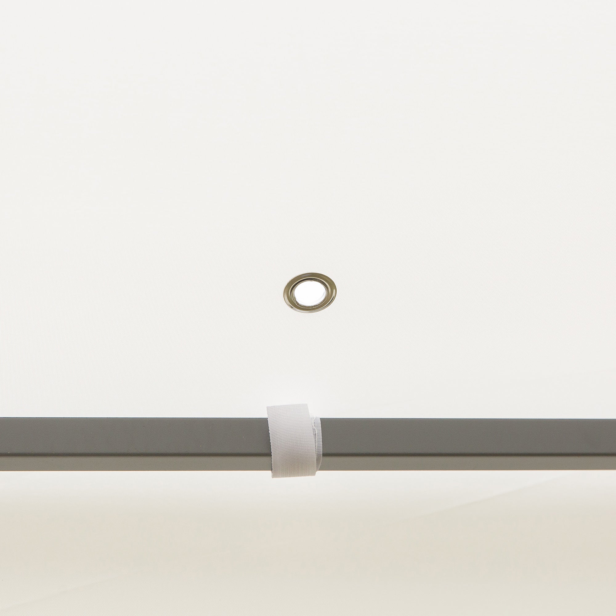 Outsunny 3 x 3m Outdoor Steel Gazebo with 2 Tier Roof, Garden Gazebo Patio Canopy Marquee Shelter with Decorative Steel Frame - Cream 