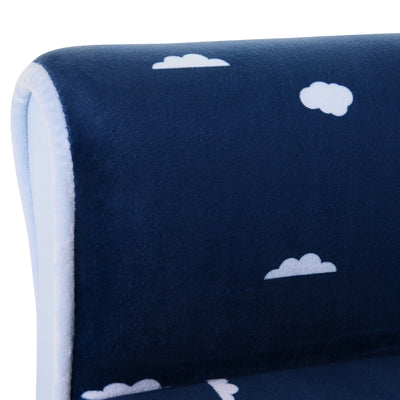 HOMCOM Children Chair Armchair Single Sofa,  50 x 39 x 44cm, for 18M+, Blue 
