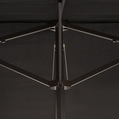 Outsunny 4.6m Canopy Parasol - Black 