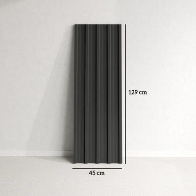 Outsunny Set of 12 Corrugated Steel Roof Sheet Panels - Black 