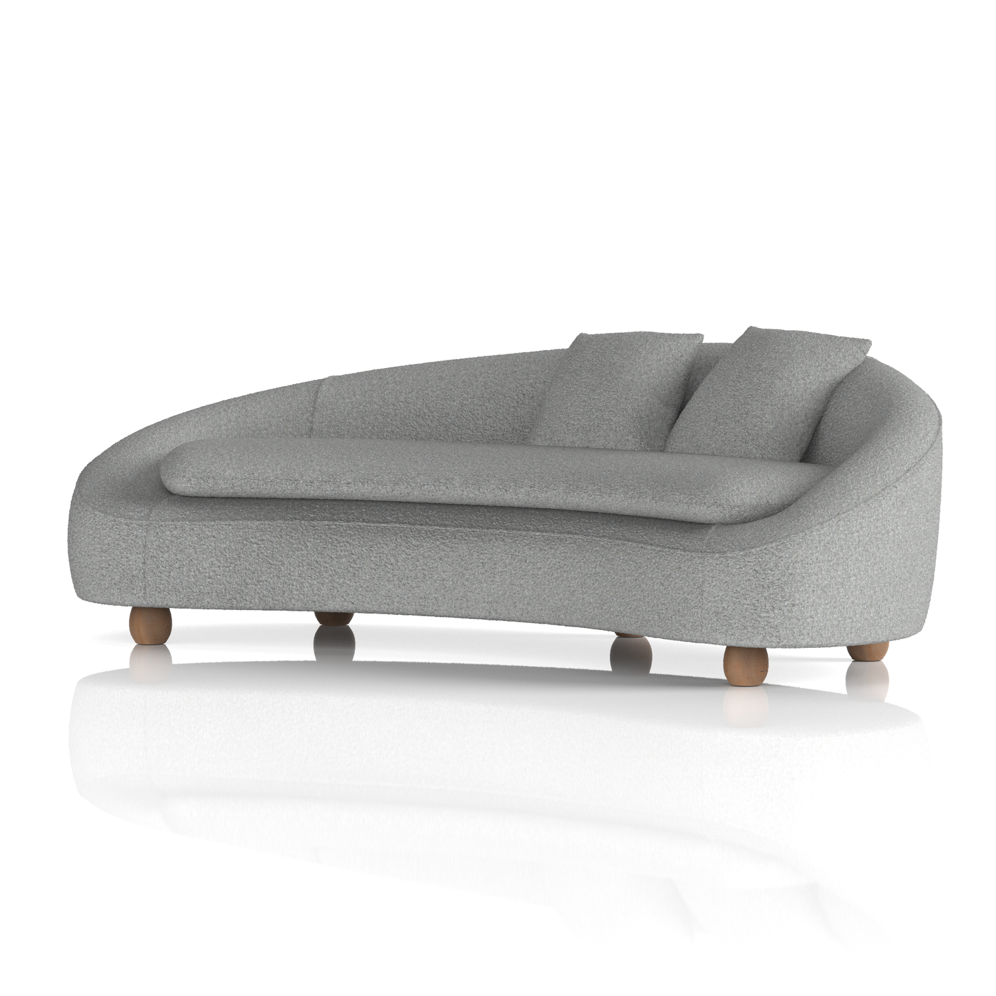 Mimi 3 Seater Curved Sofa