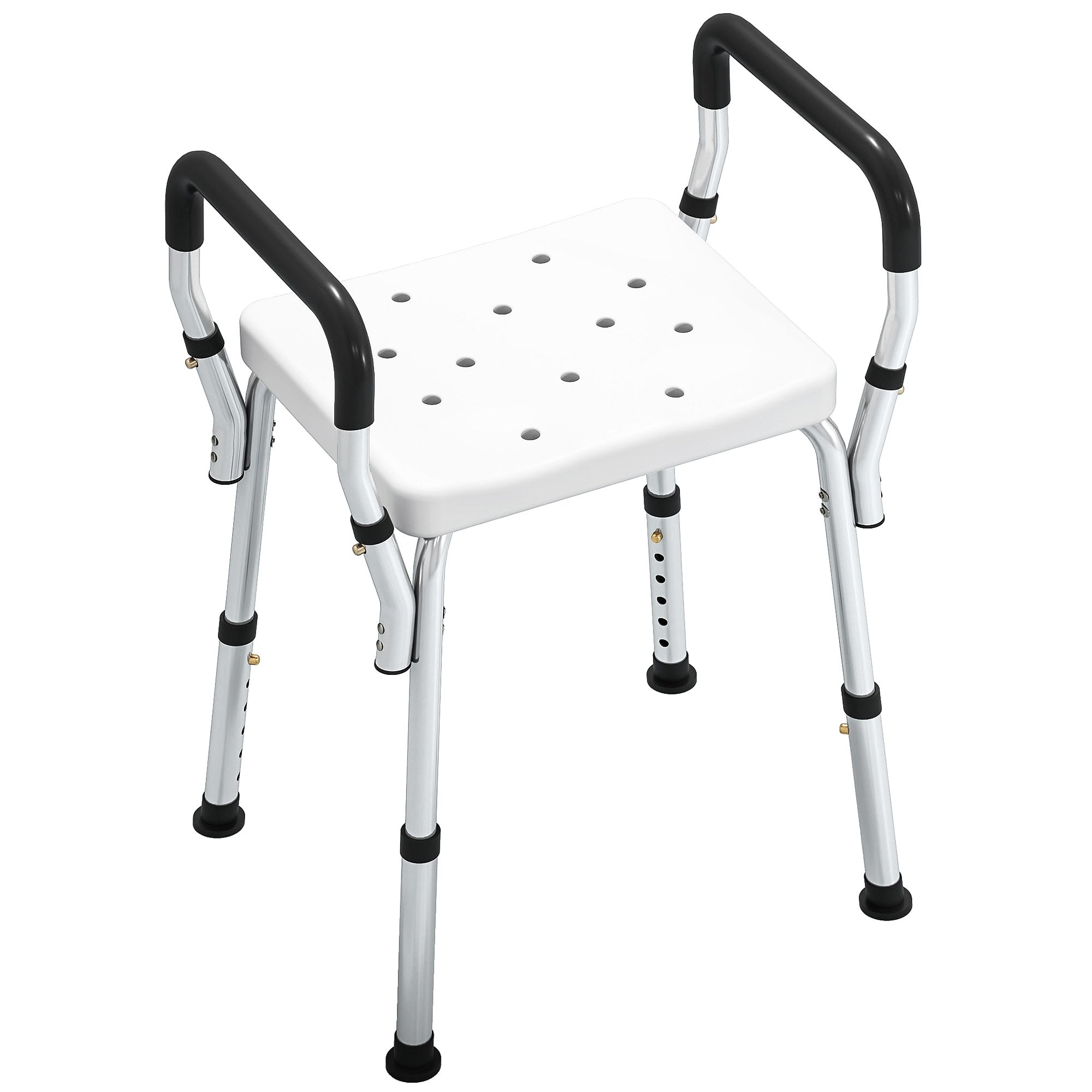 HOMCOM 57-69cm Aluminium Frame Bath Seat 