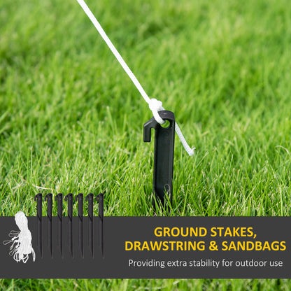 Outsunny 6ft Inflatable Christmas Snowman, with Accessories 