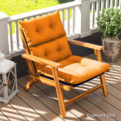 Outsunny 115 x 56cm Rocking Chair Padded Seat Cushion - Orange 