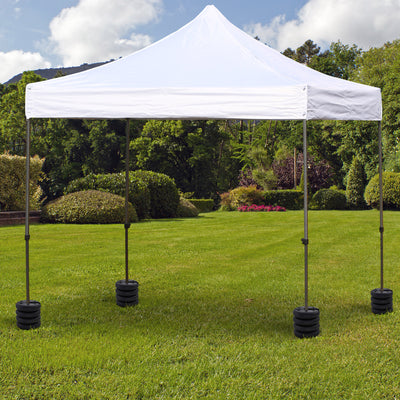 Outsunny Sand Fillable Set of 4 PCs Gazebo Tent Sand  Leg Weights Marquee Party Tent Canopy Accessory 