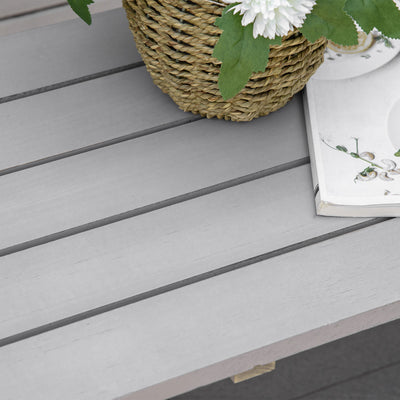 Outsunny Wooden Cart Wagon Wheel 2 Seater Garden Bench Outdoor Garden Armrest Chair Rustic High Back Loveseat Grey 