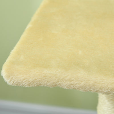 PawHut 72cm Cat Tree with Scratching Post, Pad for Indoor Cats - Cream White 