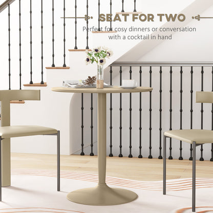 HOMCOM 75H x \'ce\'a670cm Two-Person Minimalistic Dining Table - Light Brown 