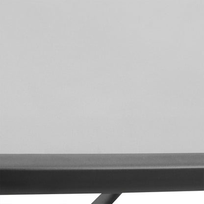 Outsunny Square Garden Table, Outdoor Coffee Table with Tempered Glass Top, Bar Bistro Dining Table, Metal Frame for Patio, Balcony, 68.5 x 68.5 x 84cm 