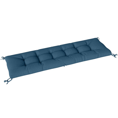 Outsunny Sun Lounger Cushion, Memory Foam Patio Chair Cushion with Ties, Outdoor Seat Pad Fits 190 x 60 cm Lounger, Blue 