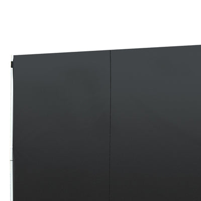 Outsunny 3 Meters Gazebo Replaceable Exchangeable Side Panel Wall Panels Walls With Window, Black 