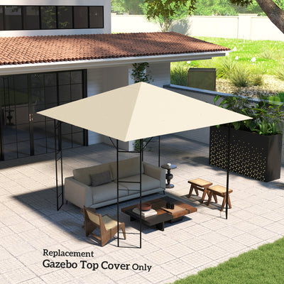 Outsunny 3 x 3(m) Gazebo Canopy Replacement, for 01-0867 - Cream 