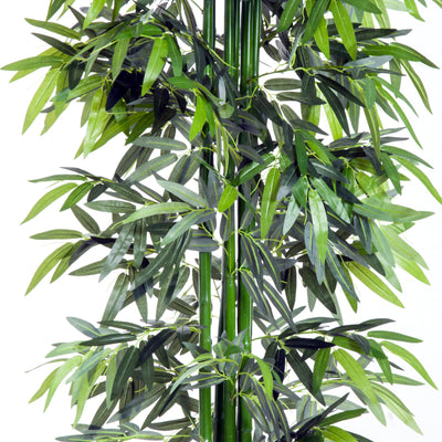 Outsunny 6ft Artificial Bamboo Tree Plant Greenery in A Pot for Home Office Planter 1.8M 