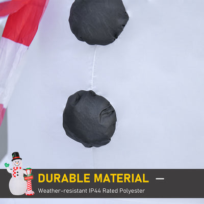 HOMCOM 8ft Tall Christmas Inflatable Snowman with Street Lamp, Lighted for Home Indoor Outdoor Garden Lawn Decoration Party Prop 