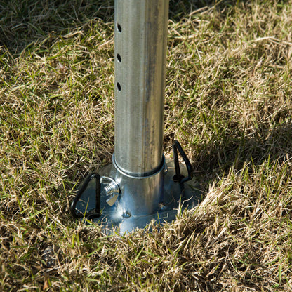 Outsunny 8m x 4m Garden Gazebo Marquee Party Tent Wedding Portable Garage Carport Event shelter Car Canopy Outdoor Heavy Duty Steel Frame Waterproof Rot Resistant 