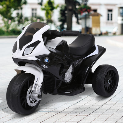 HOMCOM Electric Kids Ride on BMW Motorbike W/Headlights and Music, 6 V-Black 