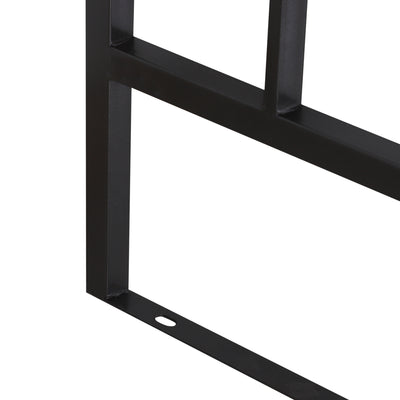 Outsunny Metal Frame Bench W/Arch, 114Lx60Wx206H cm-Grey 