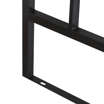 Outsunny Metal Frame Bench W/Arch, 114Lx60Wx206H cm-Grey 