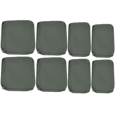 Outsunny  Replacement Cushion Cover Garden Rattan Patio Furniture Seat Cover Polyester Outdoor Deep Grey- No Cushion Included 