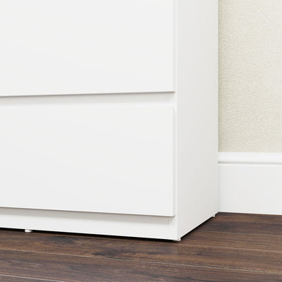 HOMCOM Chest of Drawers, 5-Drawer Storage Cabinets, Modern Dresser, Storage Drawer Unit for Bedroom 