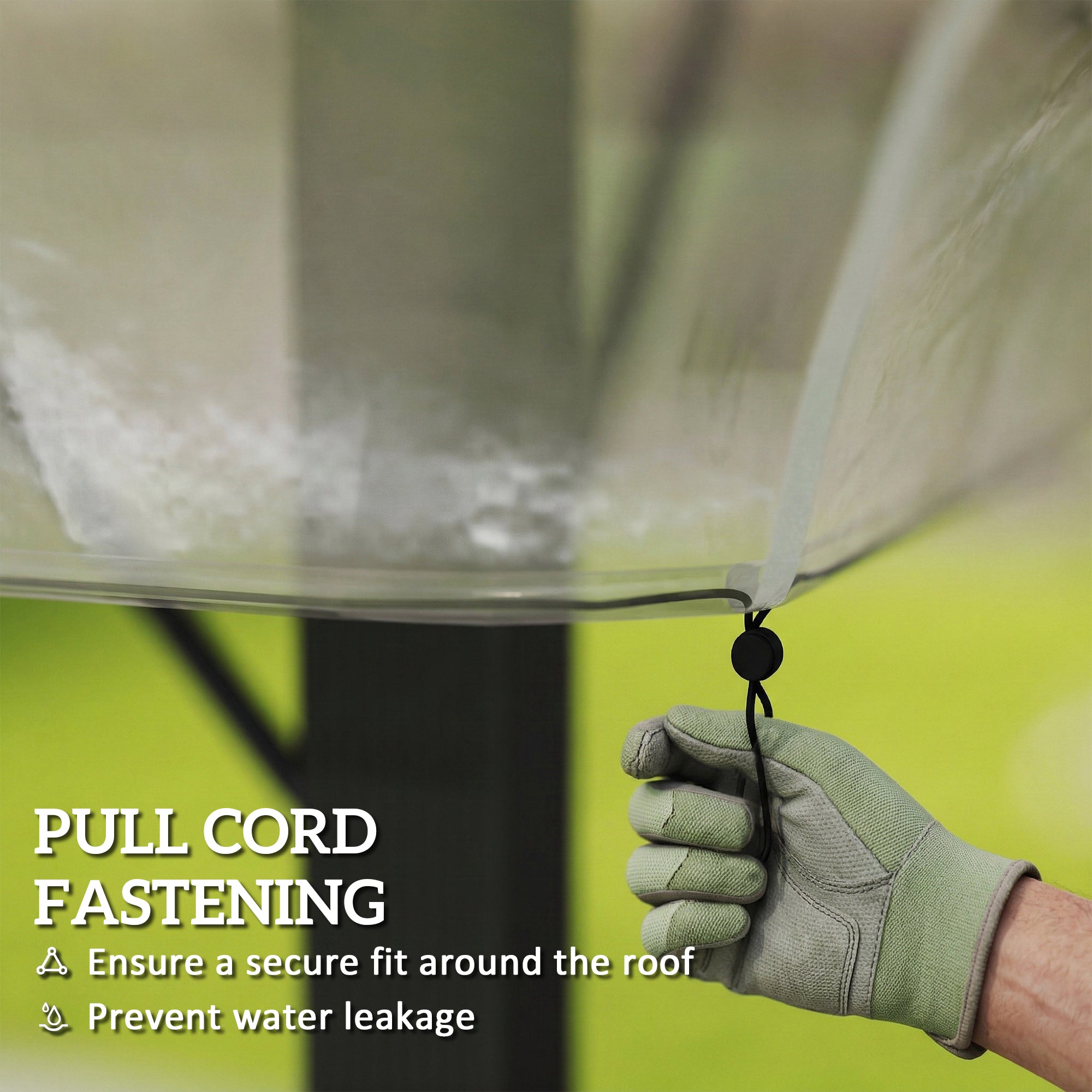 Outsunny 2 x 2 (m) Gazebo Protective Cover, Waterproof Cover for Gazebo, Canopy and Tent 