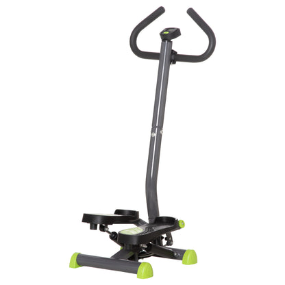 HOMCOM Twister Stepper, Step Machine with Adjustable Resistance, LCD Screen - Grey 