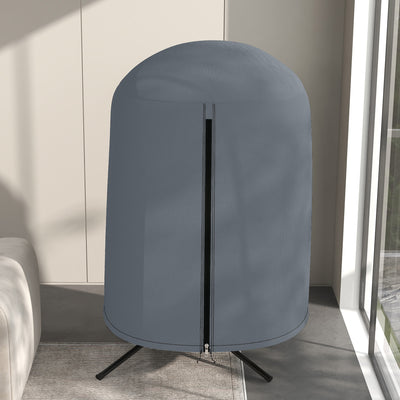 Outsunny 190 x \'ce\'a6128cm Hanging Egg Chair Furniture Cover - Grey 