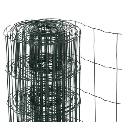 PawHut 0.6M x 10M Chicken Wire Mesh Roll Rabbit Poultry Animal Fence PVC Coated Steel Metal Garden Netting Fencing 