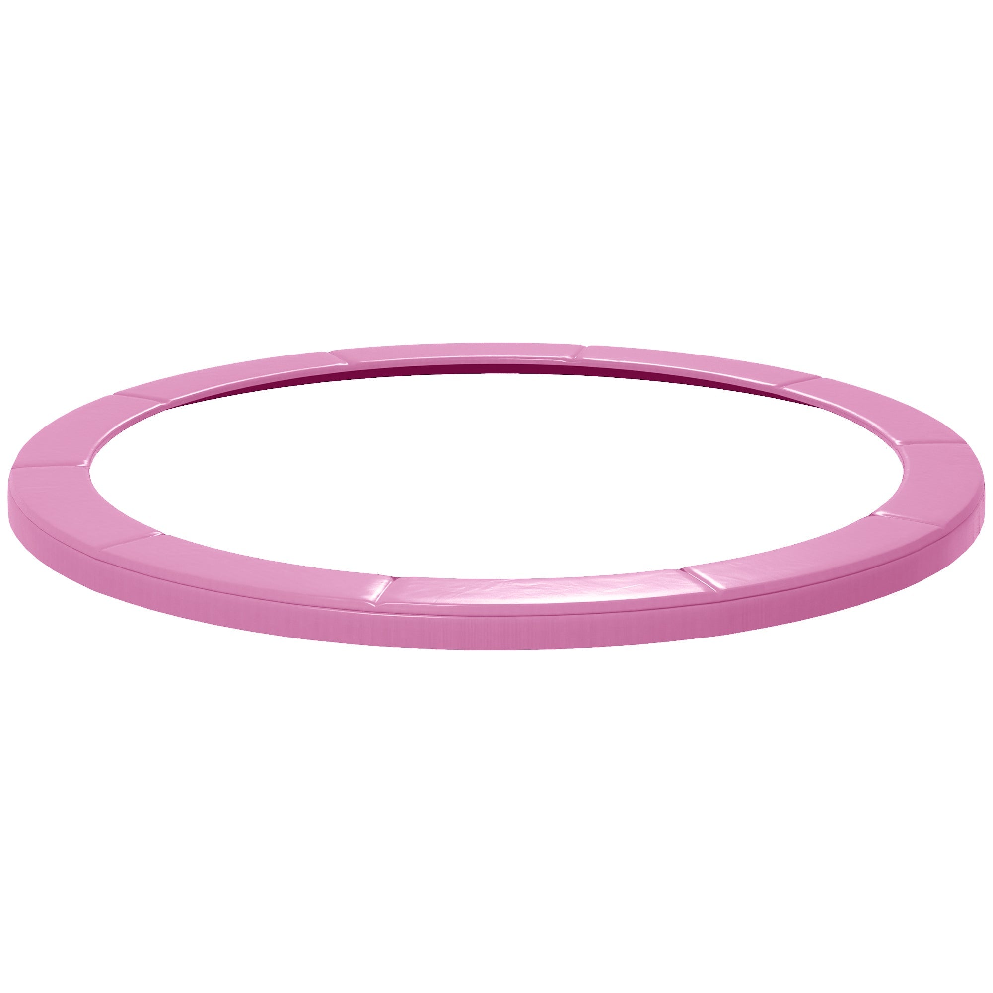 SPORTNOW 8FT Trampoline Spring Cover, Plastic Trampoline Pad Replacement with Elastic Cord, Waterproof, UV Resistant and Tear-Resistant, Pink 
