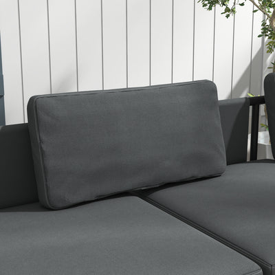 Outsunny Three-Piece 'L' Garden Sofa Set - Grey 
