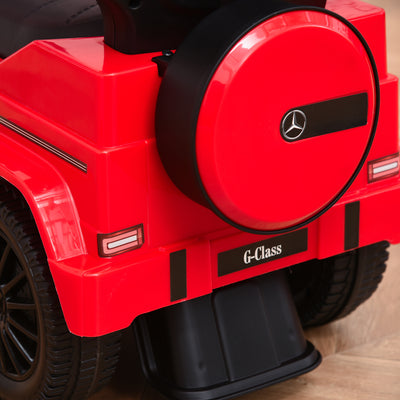 HOMCOM 3 in 1 Kids Children Ride on Push Car Toddler Sliding Car G350 Licensed Walker Foot to Floor Slider Push-Along with Horn Steering Wheel NO POWER Manual, Red 