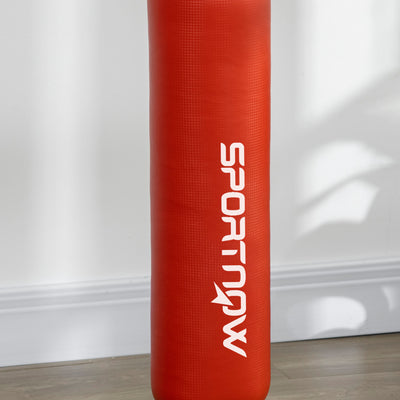 SPORTNOW Boxing Bag, Freestanding Punching Bag, with Reflex Bar, Speed Balls, Red 