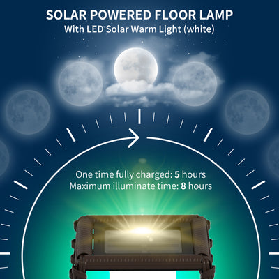 Outsunny Rattan Solar Floor Lamp,  68cm Tall Outdoor Garden Lantern Pathway Light & Decorative Lighting with Auto On/Off LED Lights, IP44, for Porch, Yard, Courtyard, Deck, Brown 