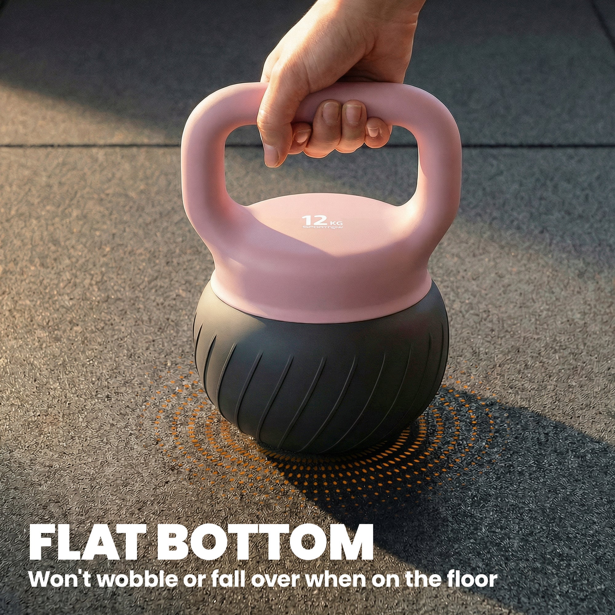 SPORTNOW Soft Kettlebell, 12kg Kettle Bell with Anti-Slip Grip for Home Gym Weight Lifting and Strength Training 