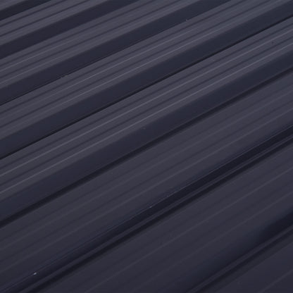 Outsunny 3.2 x 5.1ft Corrugated Steel Two-Bin Storage Shelter - Black 