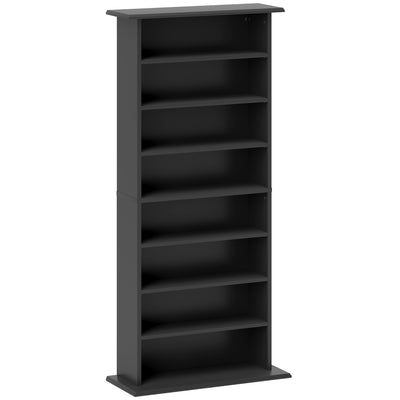 HOMCOM 360 CD/185 DVD/185 Blu-ray Storage Unit - Black 