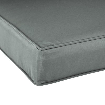 Outsunny 2 Seater Back and Seat Cushion Pillows Replacement, Patio Chair Cushions Set for Indoor Outdoor, Charcoal Grey 