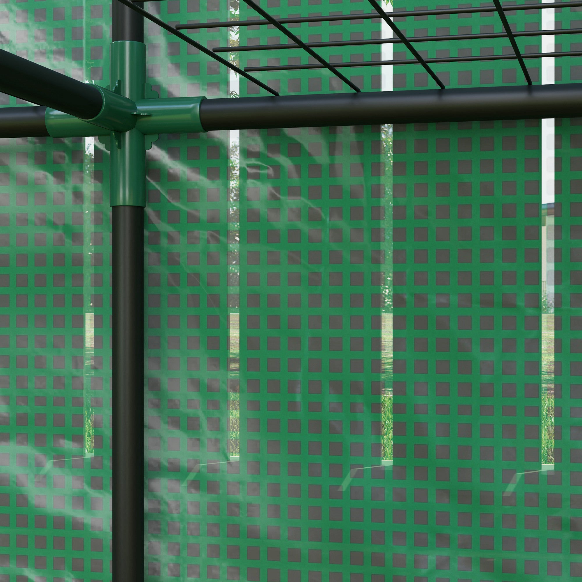 Outsunny Three-Tier Mini Greenhouse - Green 