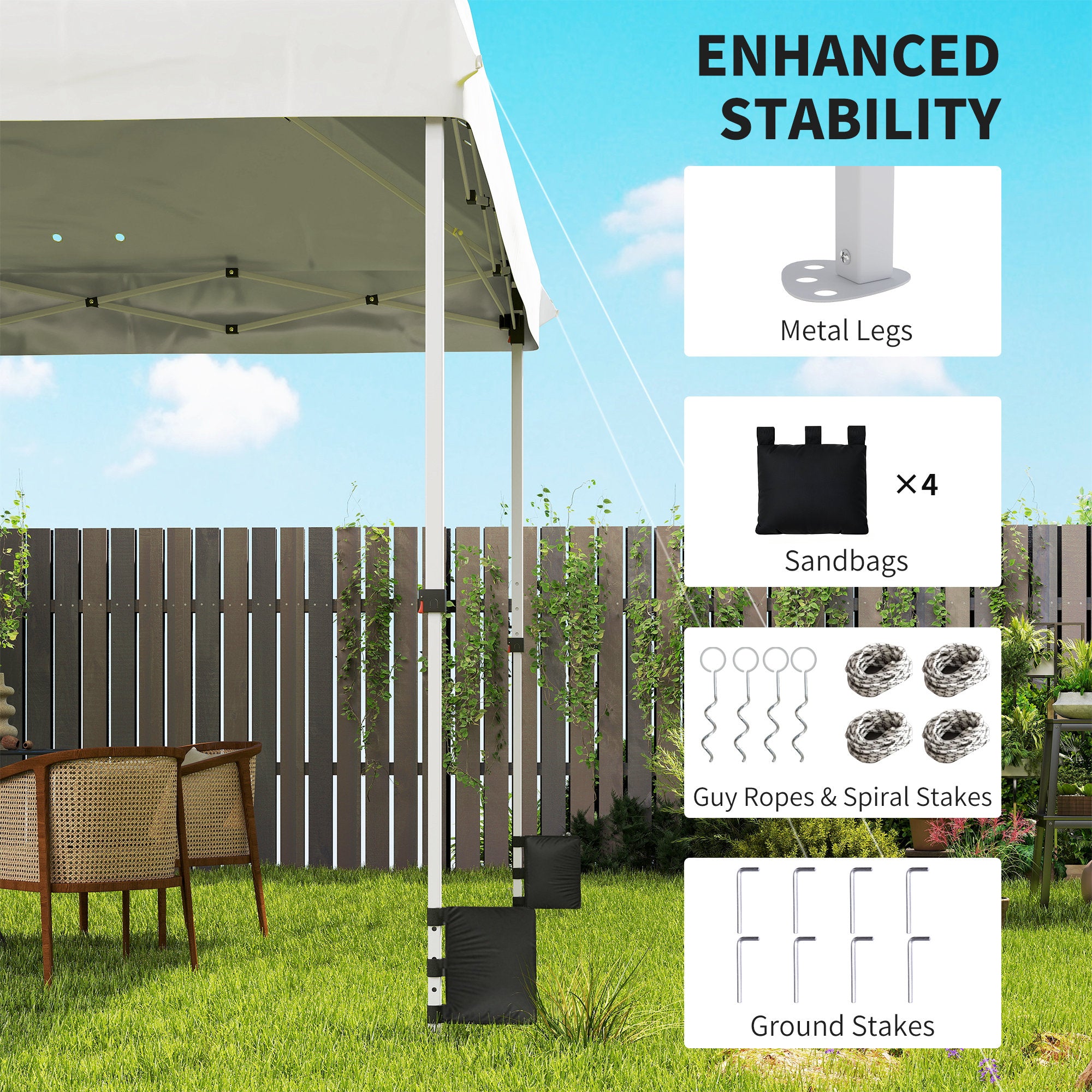 Outsunny 3 x 3 m Pop Up Gazebo with Wheels, UPF50+ One-Touch Outdoor Garden Party Tent Marquee Wedding Awning Canopy, White 