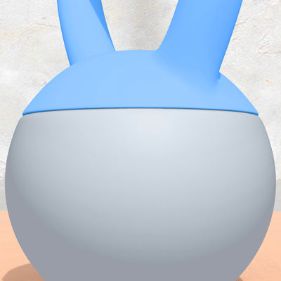 SPORTNOW 4KG Soft Kettlebell, Kettlebell with Non-Slip Handle for Home Gym, Weight Lifting, Strength Training, Light Blue/Grey 