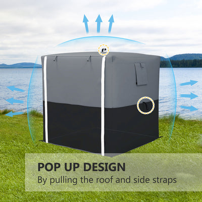 Outsunny 2 x 2m Pop-Up Gazebo, with Accessories - Black 