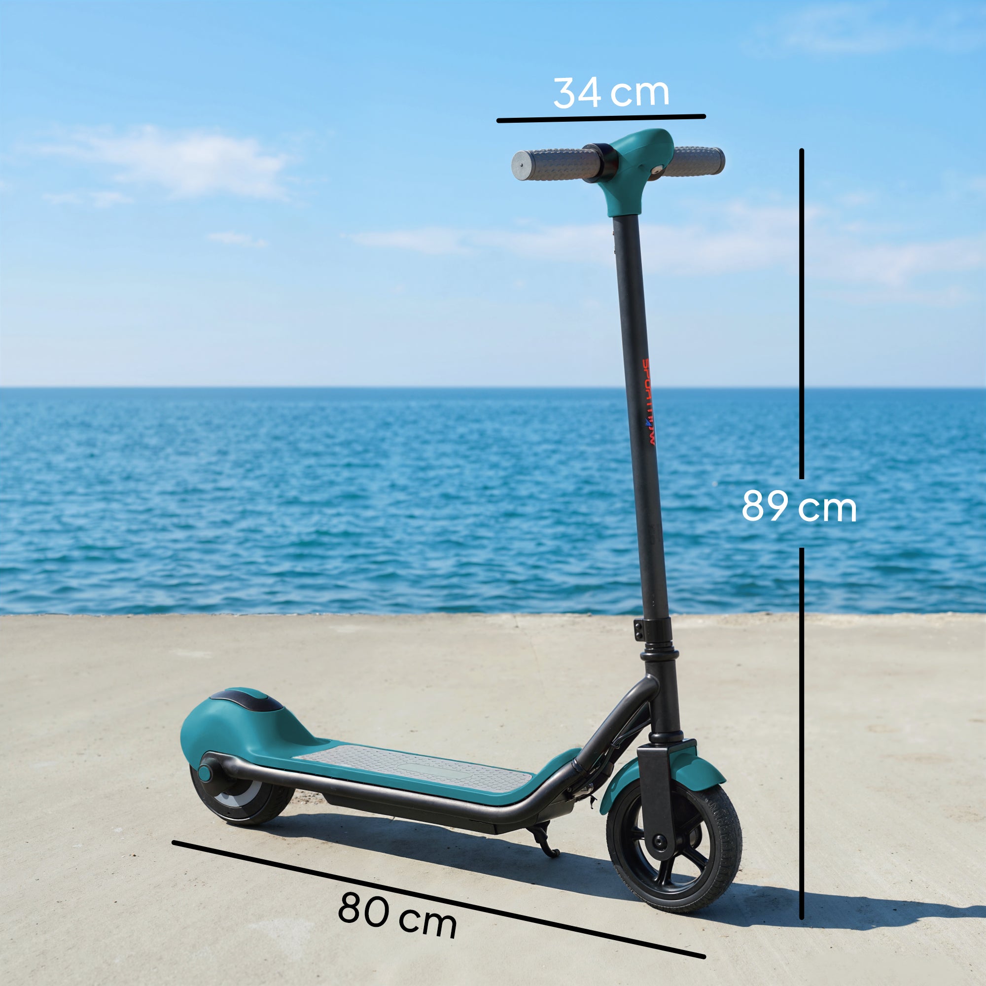 SPORTNOW Electric Scooter for Kids, with LED Display, Green 