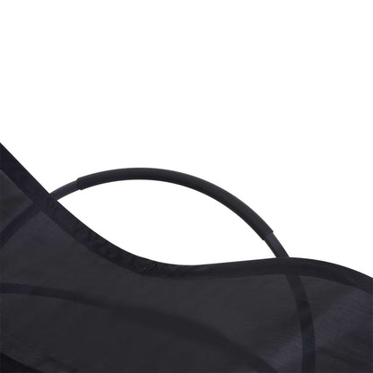 Outsunny Outdoor Orbital Lounger Zero Gravity Patio Chaise Foldable Rocking Chair w/ Pillow Black 