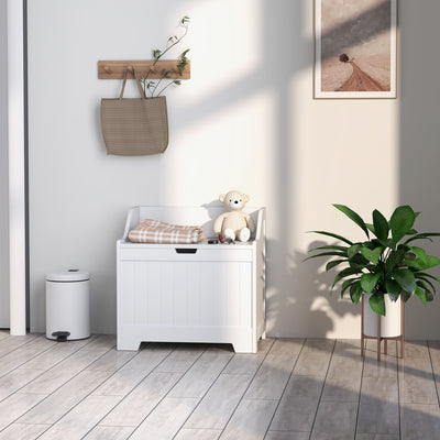 HOMCOM 61L Home Storage Chest - White 